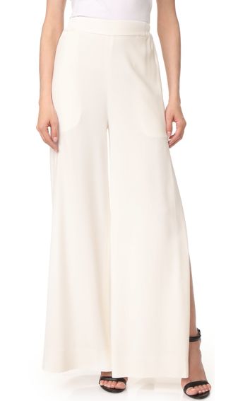 Jonathan Simkhai + Wide Leg Slit Pants