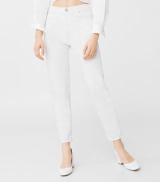 Mango + Relaxed Cropped Mom Jean