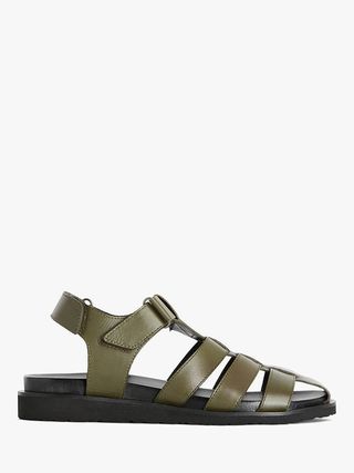 Kin + Lilibet Leather Fisherman Cage Sandals