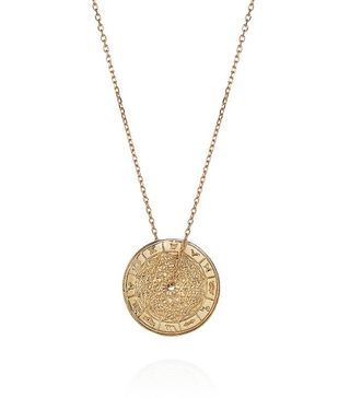 Laura Lee + 9ct Gold Zodiac Wheel Necklace