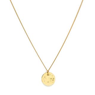 Louise Damas + Large Gold Medallion Necklace