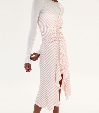 Zara + Strappy Asymmetric Dress