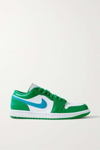 Nike + Air Jordan 1 Low Color-Block Leather Sneakers