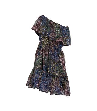 Chloe + Firework Off-the-Shoulder Printed Cotton-Blend Mini Dress