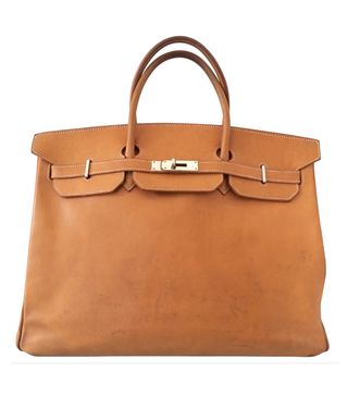 Hermès + Camel Leather Handbag Birkin