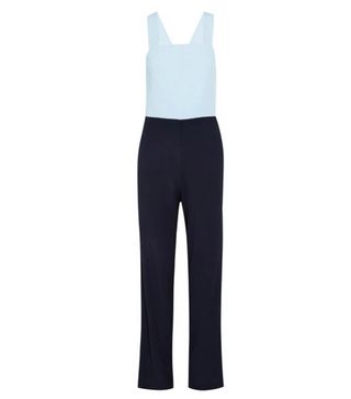 Staud + Ross Two-Tone Cotton Jumpsuit