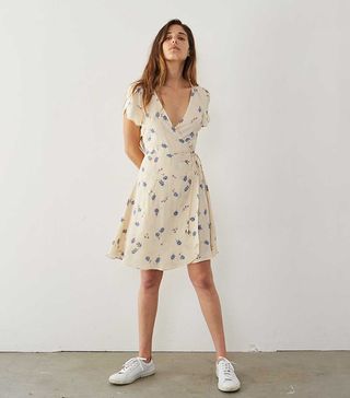Christy Dawn + The Anya Dress in Cream and Blue Floral