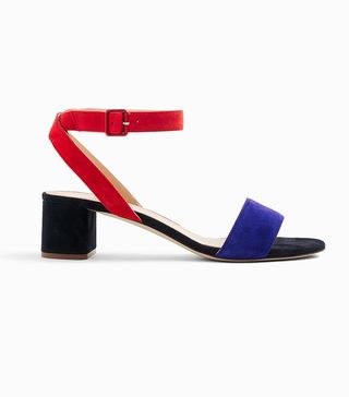 J.Crew + Lottie Colorblock Suede Sandals