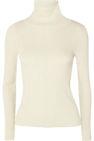 Simon Miller + Berto Ribbed-Knit Turtleneck Top