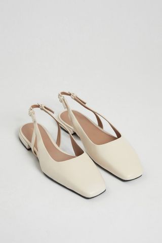 & Other Stories + Slingback Leather Ballet Flats