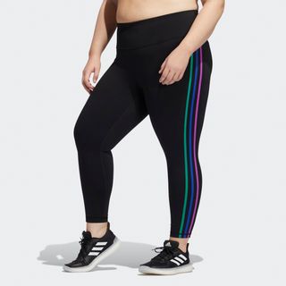 Adidas + Pride Believe This 2.0 3-Stripes 7/8 Leggings
