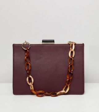 ASOS Design + Frame Bag With Statement Chain