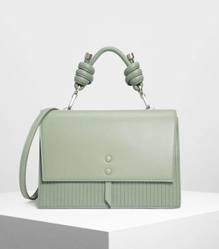 Charles 
Keith + Knotted Detail Handle Bag