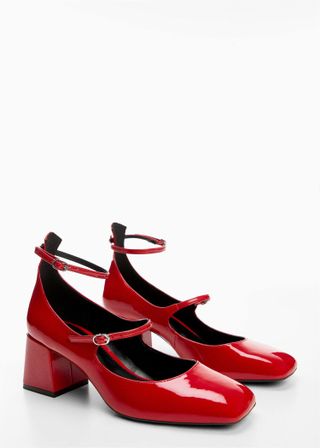 Mango + Patent Leather Buckled Shoes