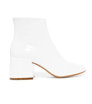 MM6 Maison Margiela + Patent-Leather Ankle Boots