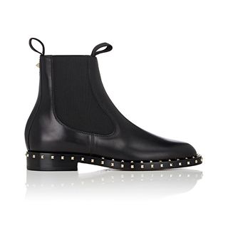 Valentino + Soul Rockstud Leather Chelsea Boots