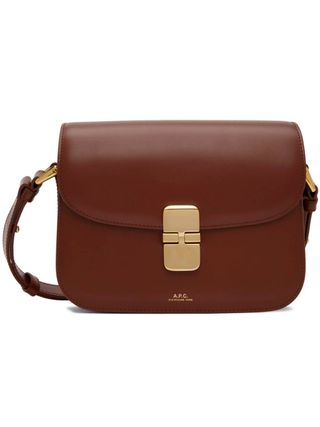 A.P.C. + Brown Small Grace Bag