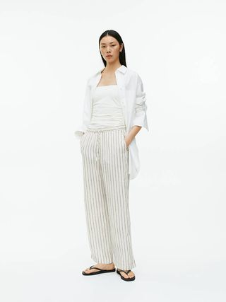 Arket + Linen Drawstring Trousers