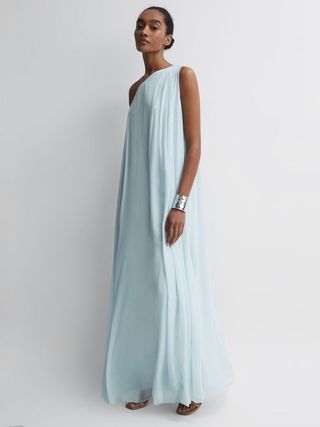 Reiss + Charly One Shoulder Maxi Dress