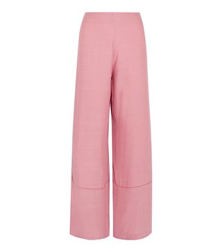 Staud + Monte Crepe Wide-Leg Pants