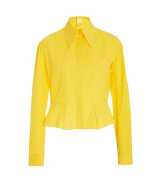 Delpozo + Peplum Button Down Shirt