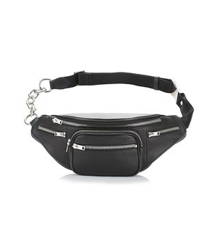 Alexander Wang + Attica Fanny Pack in Washed Black with Rhodium