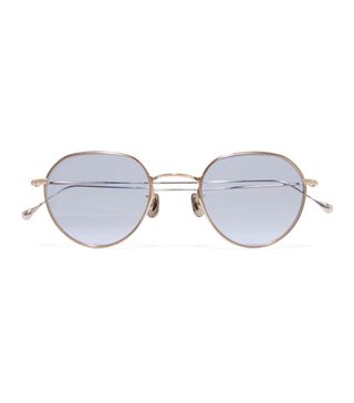Eyevan + Round-Frame Gold-Tone Sunglasses