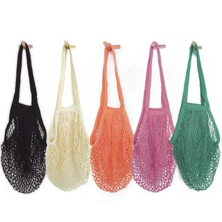 Hotshine + Mesh Bags Reusable Cotton Mesh Grocery Bags