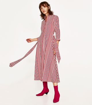 Zara + Striped Shirt-Style Tunic