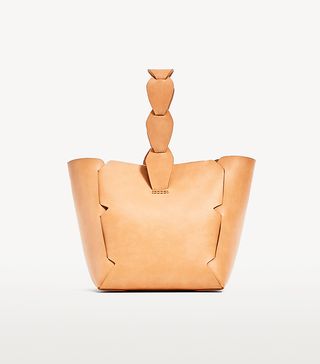 Zara + Mini Geometric Bucket Bag