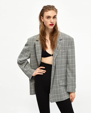 Zara + Oversized Check Jacket