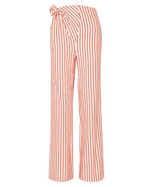 Rosie Assoulin + Top Knot Striped Linen and Cotton-Blend Pants