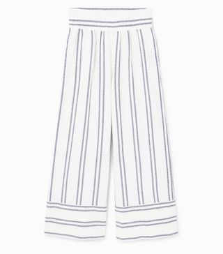 Mango + Striped Crop Trousers