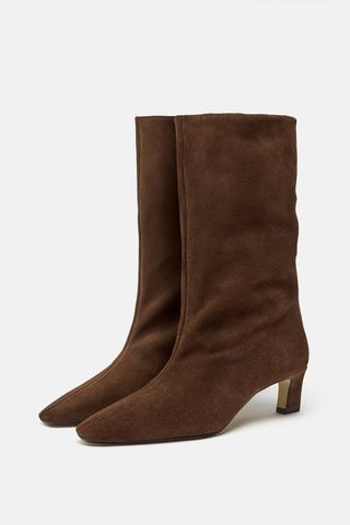 Zara + Suede Boots
