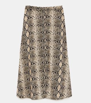 Zara + Snakeprint Skirt