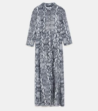 Zara + Snake Print Dress