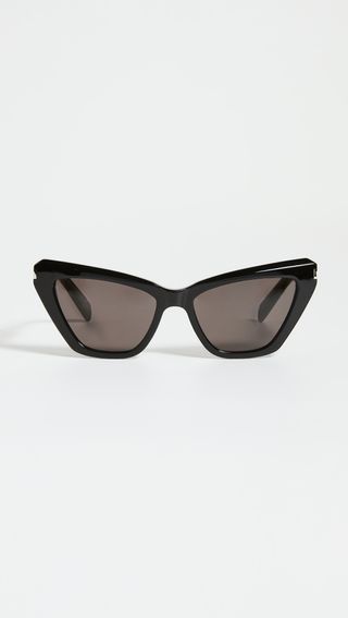 Saint Laurent + Angled Cat Eye Sunglasses