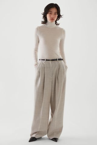 Cos + Pleated Wide-Leg Pants