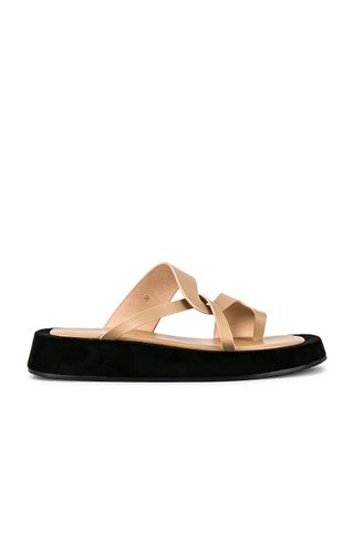 Alias Mae + Polo Platform Sandal in Natural Leather