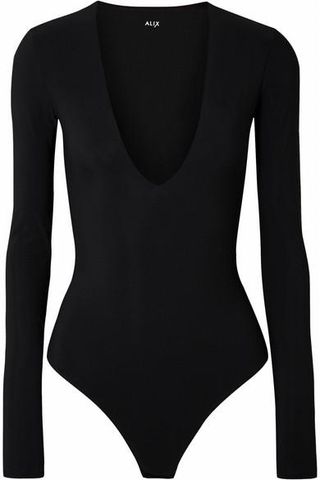 Alix + Irving Stretch-Jersey Thong Bodysuit