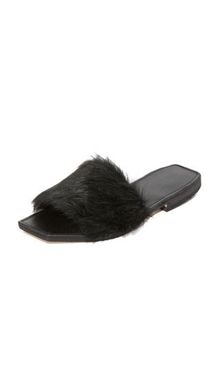 One by Parme Marin + Faux Fur Slides