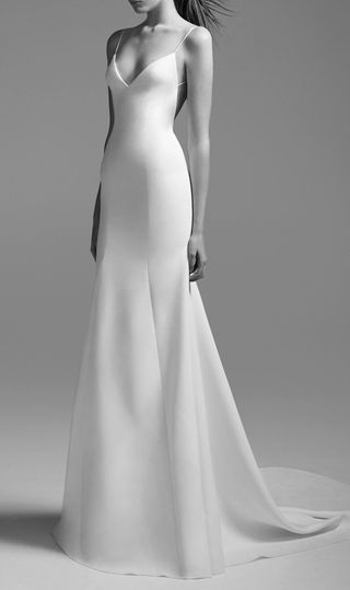 Alex Perry Bride + Kristen Satin Bikini Gown