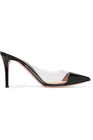 Gianvito Rossib + Plexi 85 Patent-Leather and PVC Mules