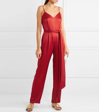 Diane von Furstenberg + Satin Jumpsuit