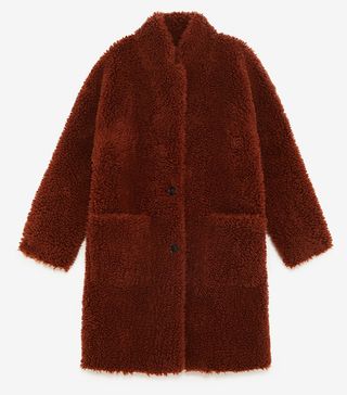 Zara + Double-Sided Faux Fur Coat