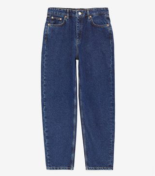 Zara + ZW Premium New Mom Stone Blue Jeans