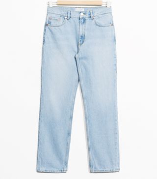 & Other Stories + Straight Fit Light Wash Jeans