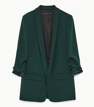 Zara + Roll-Up Sleeve Jacket