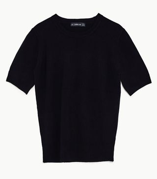 Zara + Short Sleeve Sweater