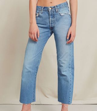 Urban Renewal + Recycled Frayed Cropped Levi’s Jean